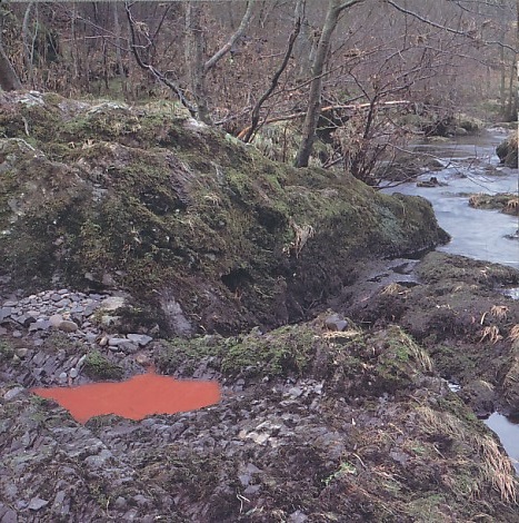 Black Stones Red Pools. Dumfriesshire Winter 1994-5.