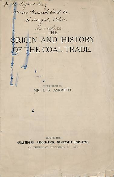 The Origin and History of the Coal Trade