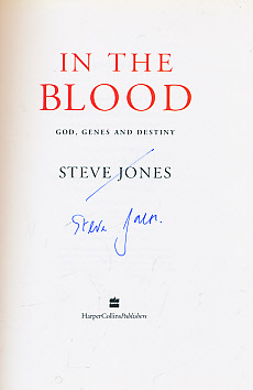 In the Blood. God, Genes and Destiny. Signed Copy.