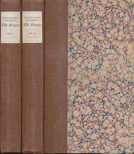 Results of an Investigation Respecting Epidemic and Pestilential Diseases; Including Researches in the Levant, Concerning the Plague. 2 volume set.