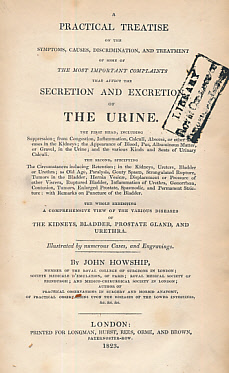A Practical Treatise on the Symptoms, Causes, Discrimination, and the Treatment of Some of the Most Important Complaints that Affect the Secretion and Excretion of the Urine.