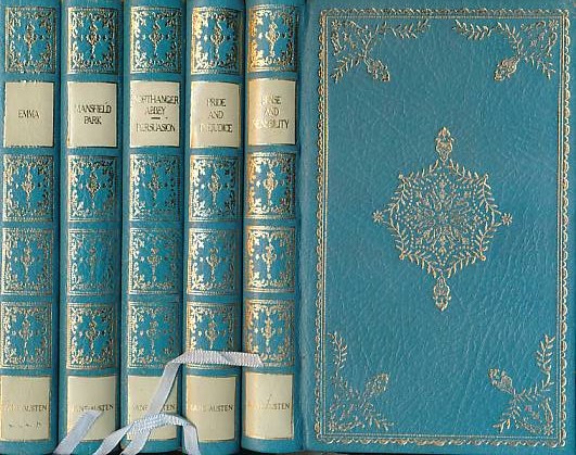 Heron de-luxe Jane Austen Collection. Emma + Mansfield Park + Northanger Abbey + Persuasion + Pride and Prejudice + Sense and Sensibility. 5 volume set.