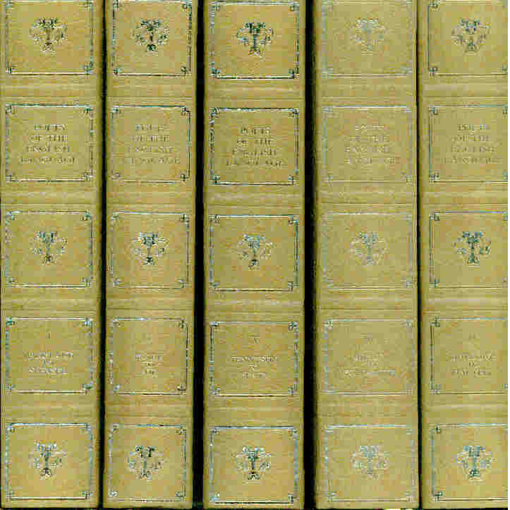 Poets of the English Language. 5 volume set.
