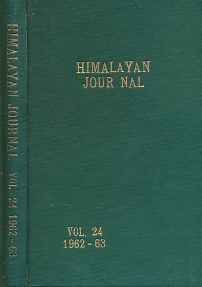 The Himalayan Journal. Volume XXIV. 1962-63.