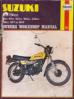 Suzuki Trail Bikes Owners Workshop Manual. Haynes Manual No 218.