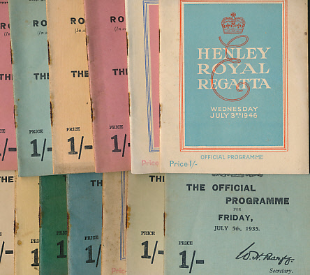 Henley Royal Regatta. The Official Programme for Thursday, July 4th, 1935. Second day.
