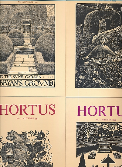 Hortus. A Gardening Journal. Spring, Summer, Autumn, Winter, 1994. Complete 4 volume set.