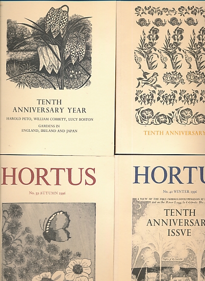 Hortus. A Gardening Journal. Spring, Summer, Autumn, Winter, 1996. Complete 4 volume set.