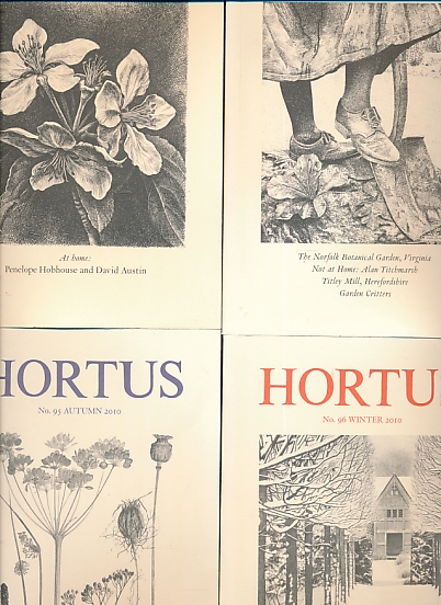 Hortus. A Gardening Journal. Spring, Summer, Autumn, Winter, 2010. Complete 4 volume set.
