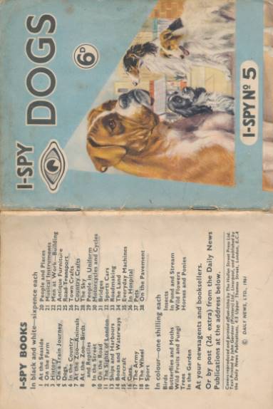Dogs. I Spy No 5. 1961.