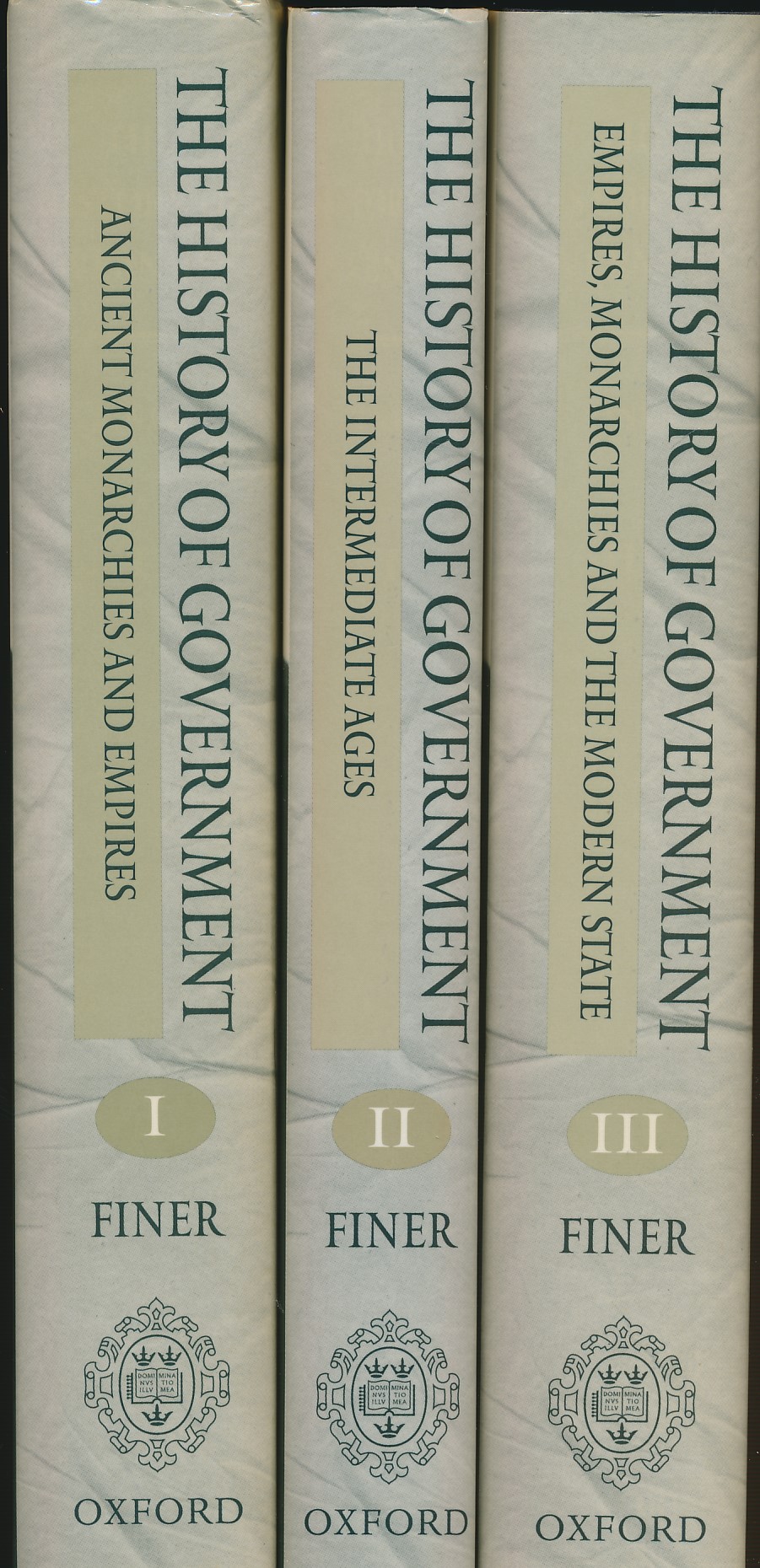 The History of Government. 3 volume set.