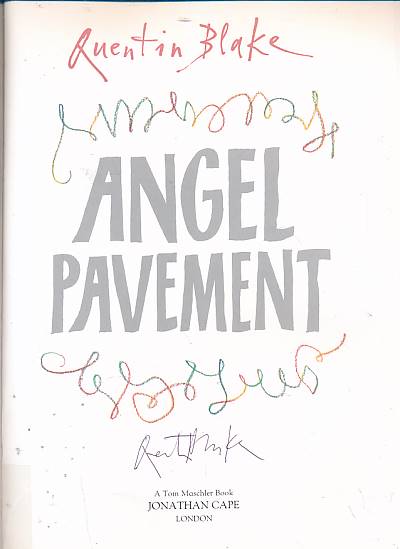 Angel Pavement. Signed copy.