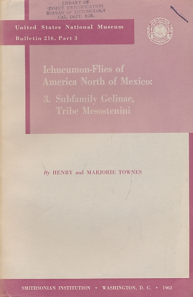 Ichneumon Flies of America North of Mexico: Volume 3. Gelinae, Tribe Mesostenini.