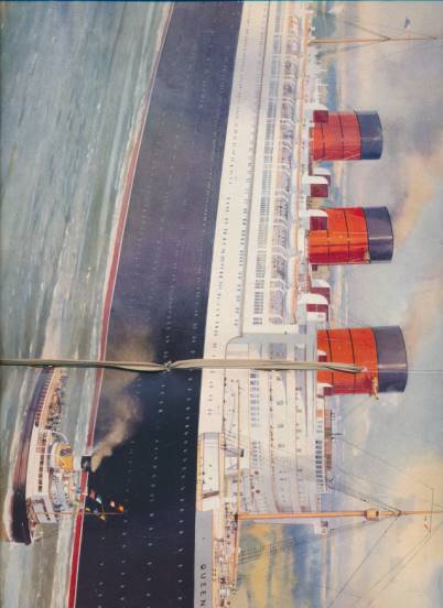 R.M.S. "Queen Mary". Launched September 26th 1934.