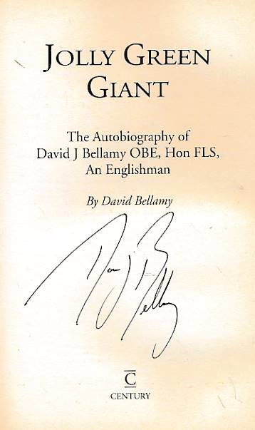 Jolly Green Giant. Signed copy.