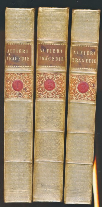Tragedie di Vittorio Alfieri da Asti. Three vol set.