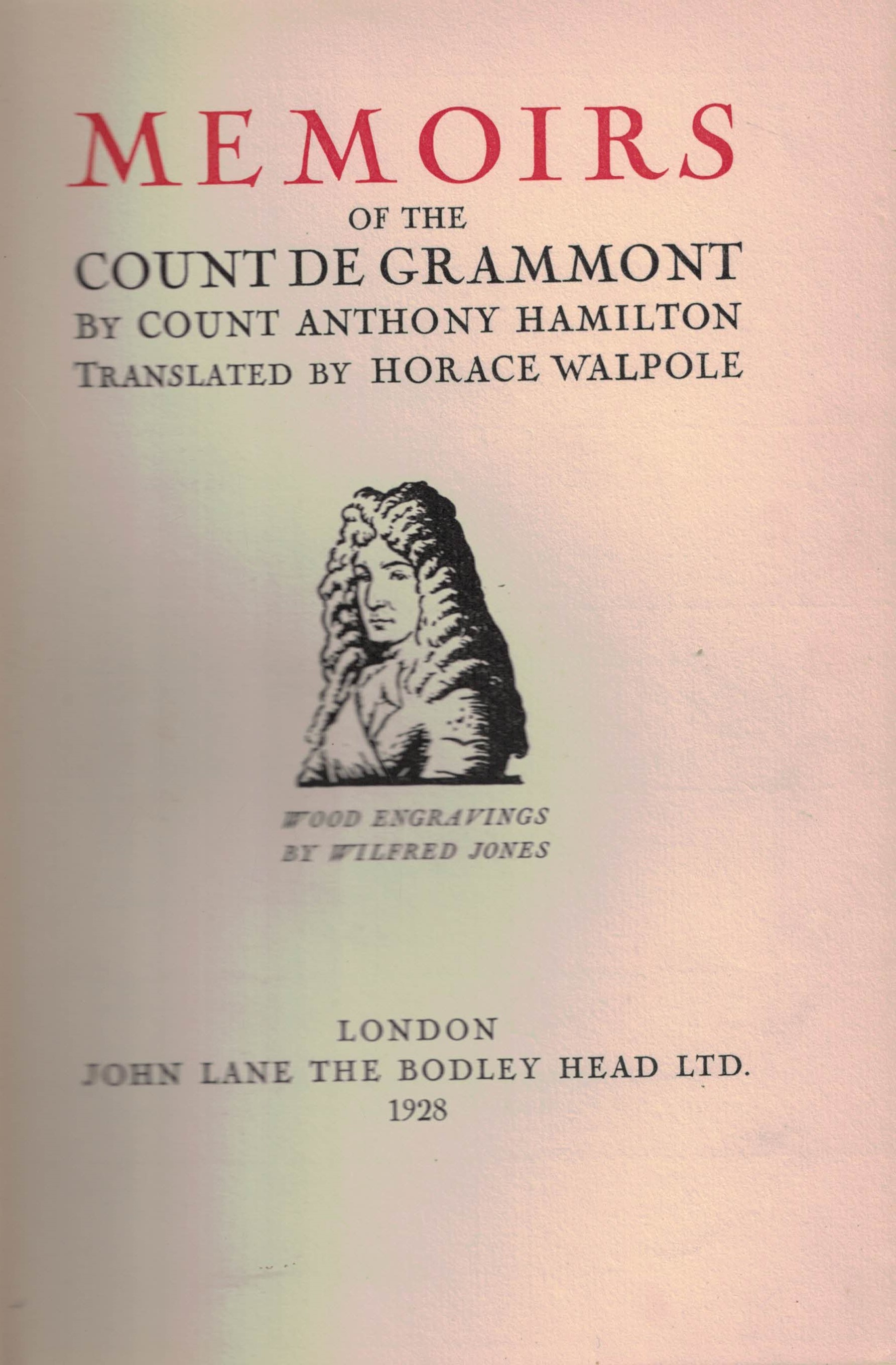 Memoirs of the Count de Grammont