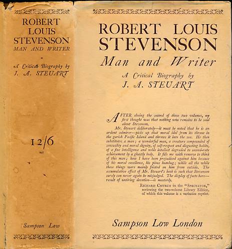 Robert Louis Stevenson. Man and Writer. A Critical Biography. 2 volumes bound as 1.
