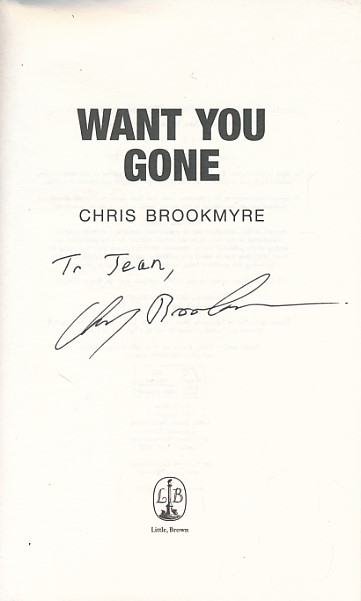 Want you Gone. Signed copy.
