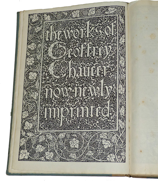 The Works of Geoffrey Chaucer. Kelmscott Press edition.