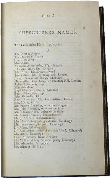 Poems Chiefly in the Scottish Dialect. 1787.