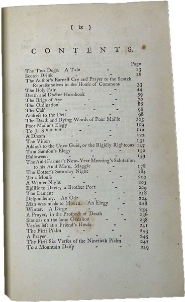 Poems Chiefly in the Scottish Dialect. 1787.