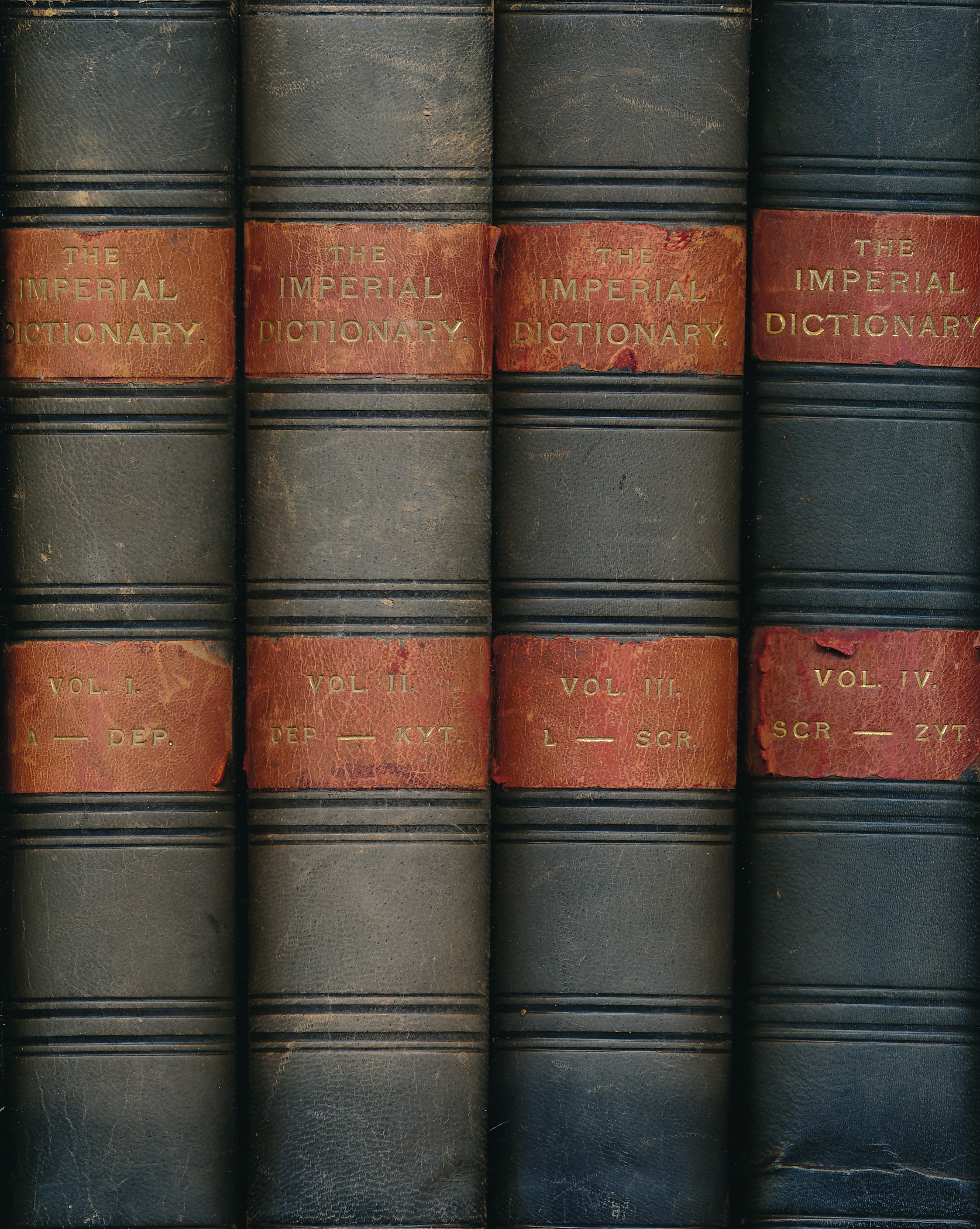 The Imperial Dictionary of the English Language. A Complete Encylopaedic Lexicon, Literary, Scientific and Technological. 4 volume set. 1908.