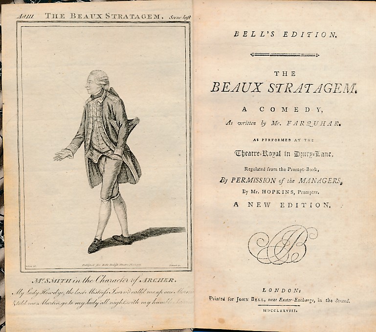 The Beaux Stratagem. A Comedy. Bell's Edition
