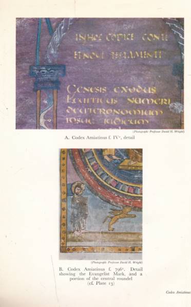 The Art of the Codex Amiatinus. Jarrow Lecture 1967.