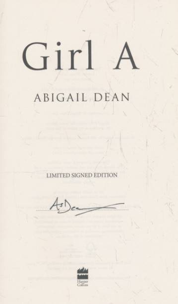 Girl A. Signed limited edition.