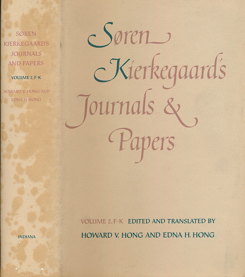 Sren Kierkegaard's Journals and Papers. Volume 2 F-K