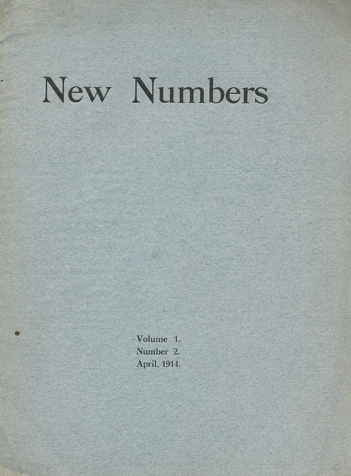 New Numbers. Volume 1 Number 2 April 1914.