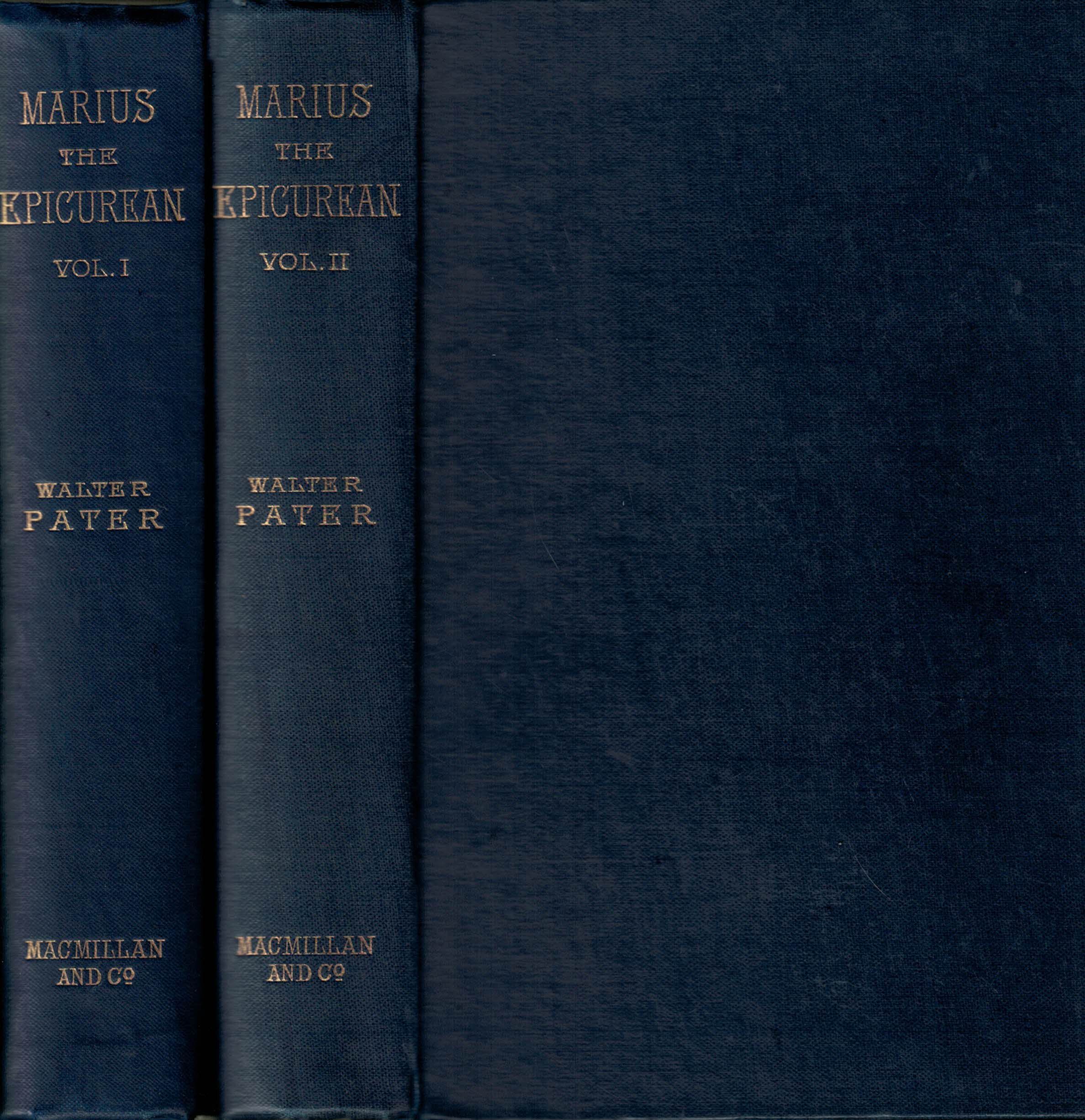 Marius The Epicurean, His Sensations and Ideas. 2 volume set.