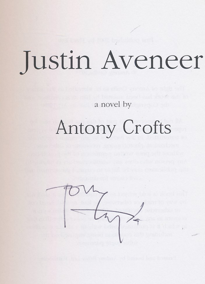 Justin Aveneer. Signed copy.