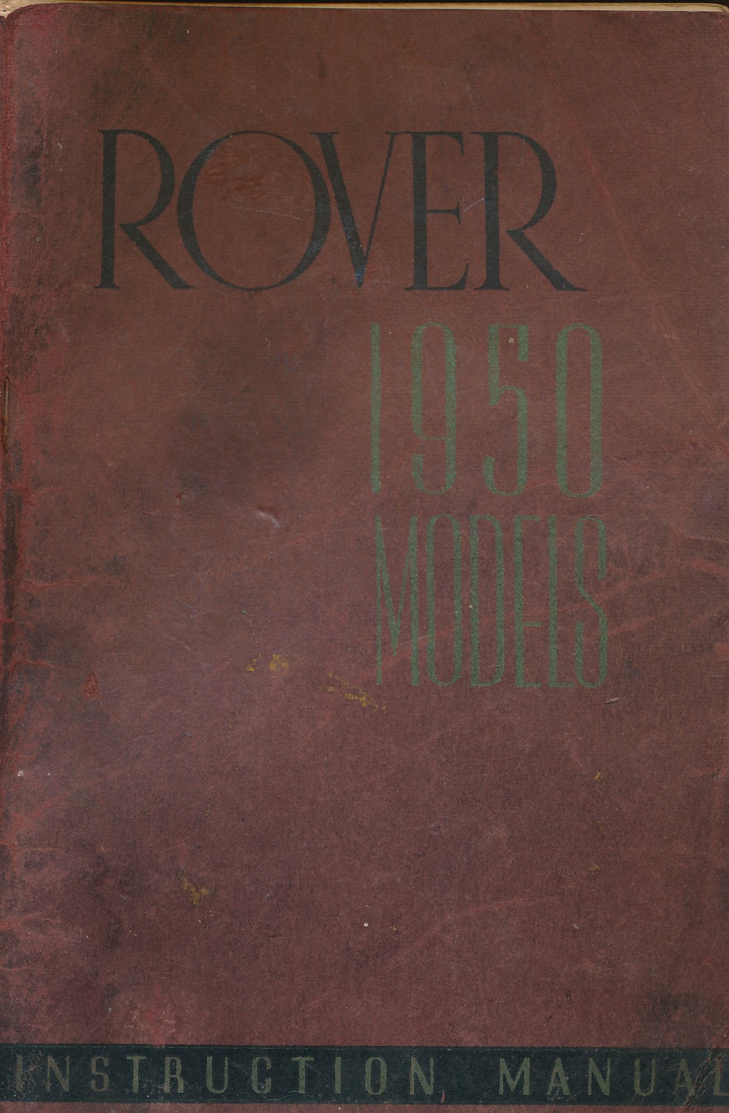 Manual of the Rover 1950 Models
