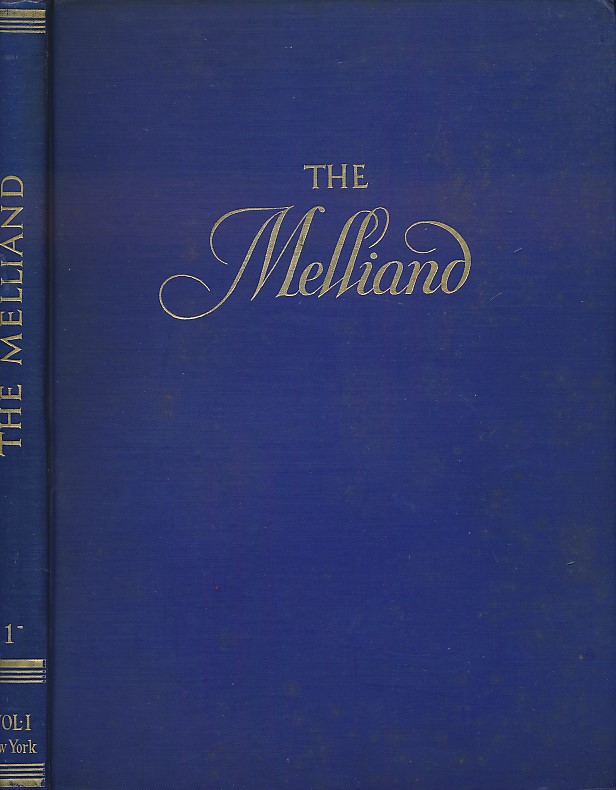 The Melliand. The World's Leading Textile Journal. Volume 1.