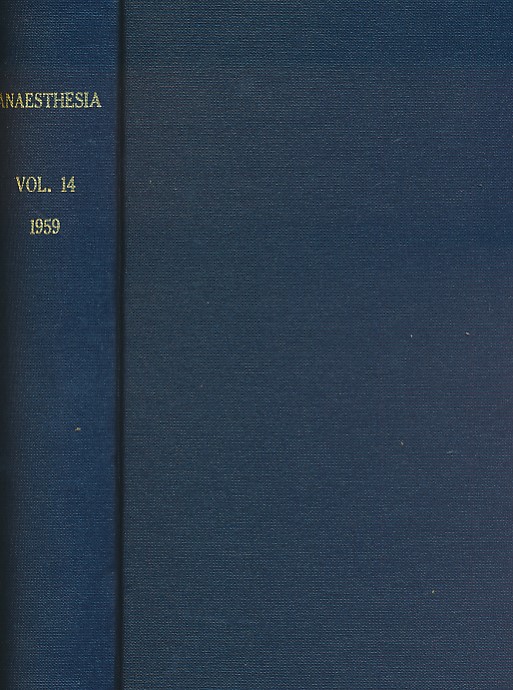 Ansthesia [Anaesthesia]. Vol 14. 1959