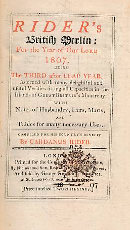 The Royal Kalendar: or Complete and Correct Annual Register, for England, Scotland, Ireland, and America, for the Year 1804. ...