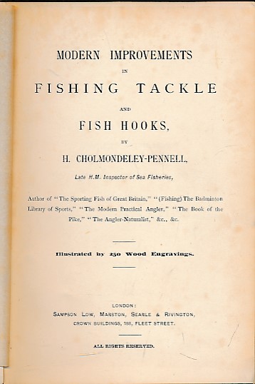 Modern Improvements in Fishing Tackle and Fish Hooks.