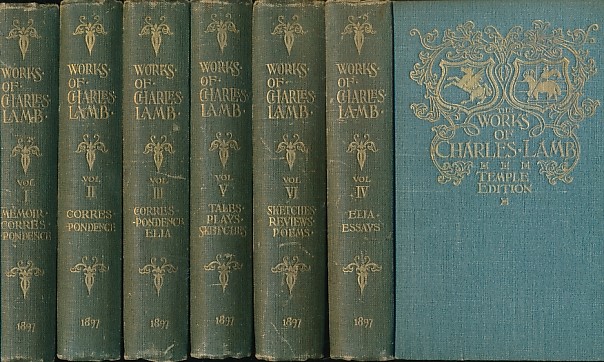 The Life Letters and Writings of Charles Lamb. 6 volume set. The Temple Edition.