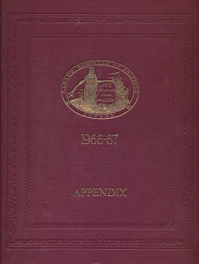 Lloyd's Register of Ships 1966-67. Appendix. [Shipbuilders, Docks, etc.]