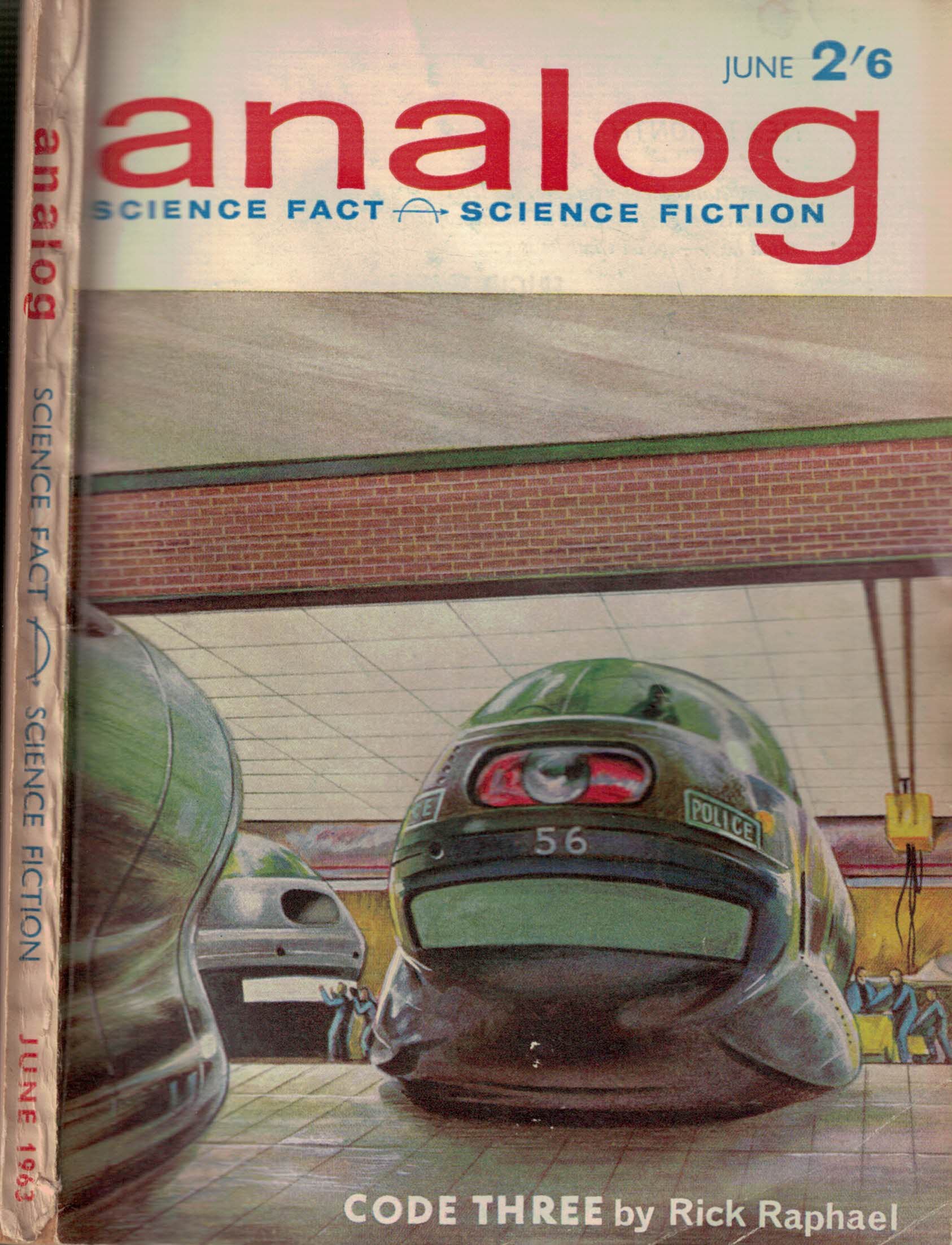 Analog. Science Fiction and Fact. Volume 19, Number 6. June 1963. British edition.