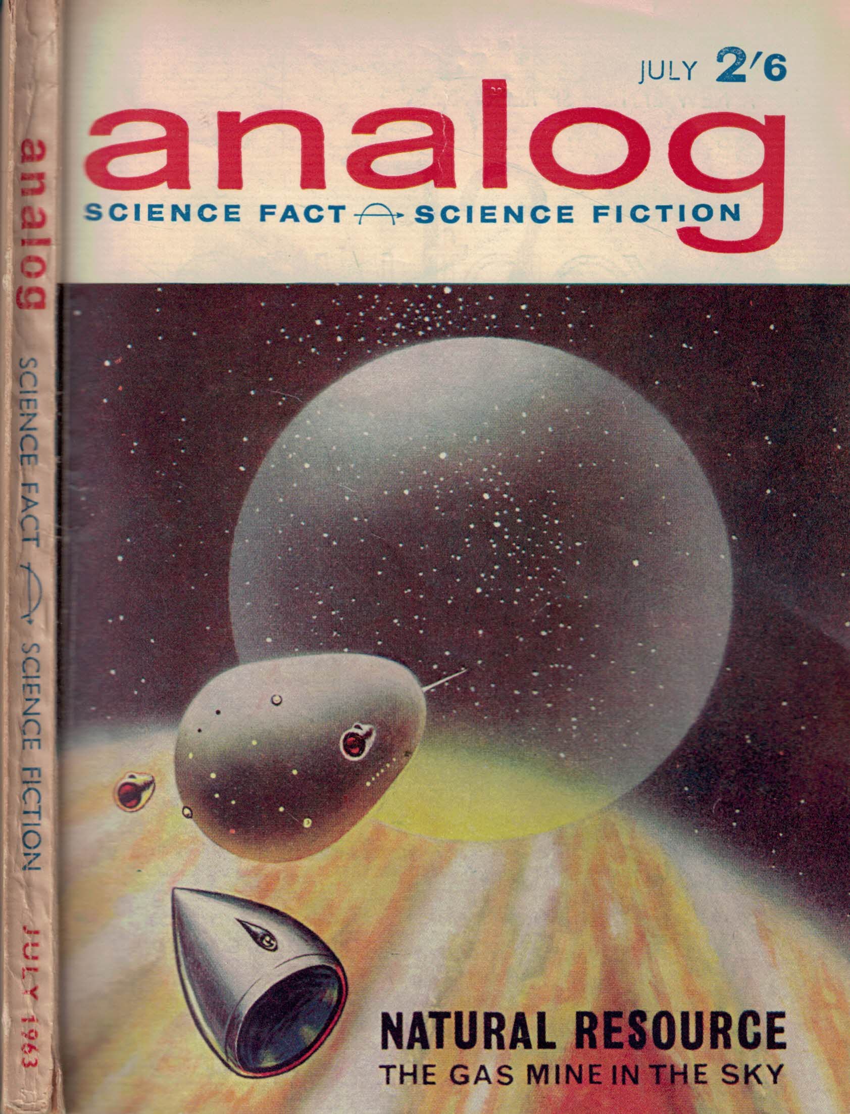 Analog. Science Fiction and Fact. Volume 19, Number 7. July 1963. British edition.