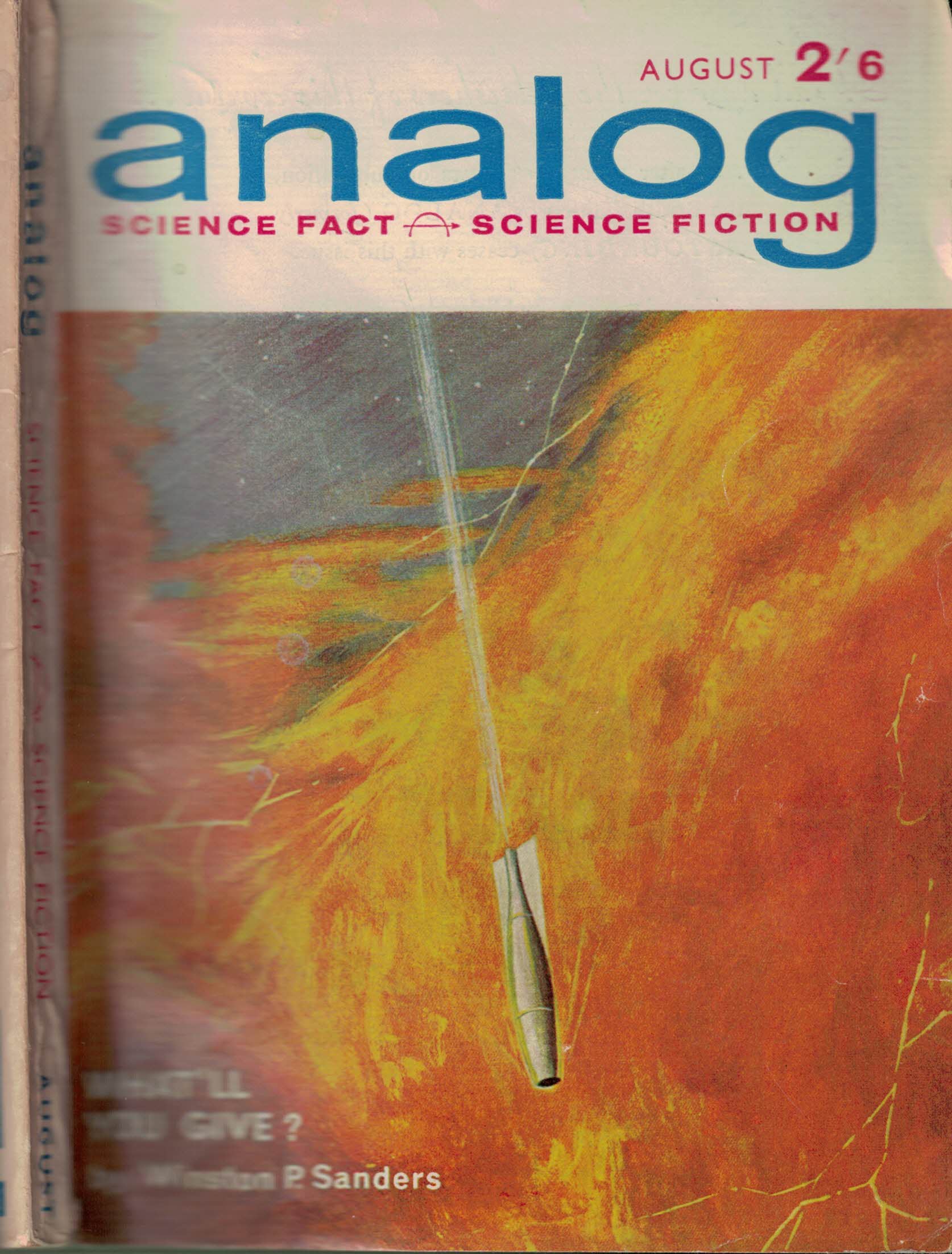 Analog. Science Fiction and Fact. Volume 19, Number 8. August 1963. British edition.