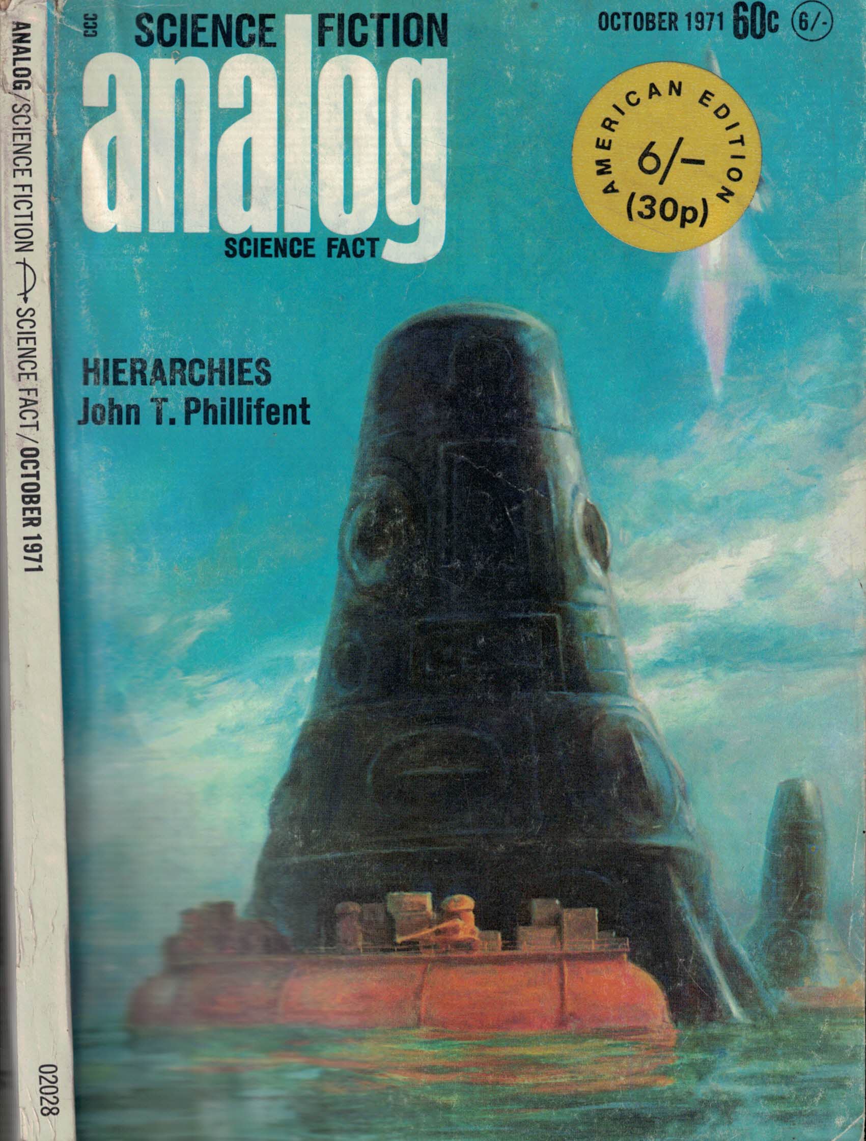 Analog. Science Fiction and Fact. Volume 88, Number 2. October 1971.