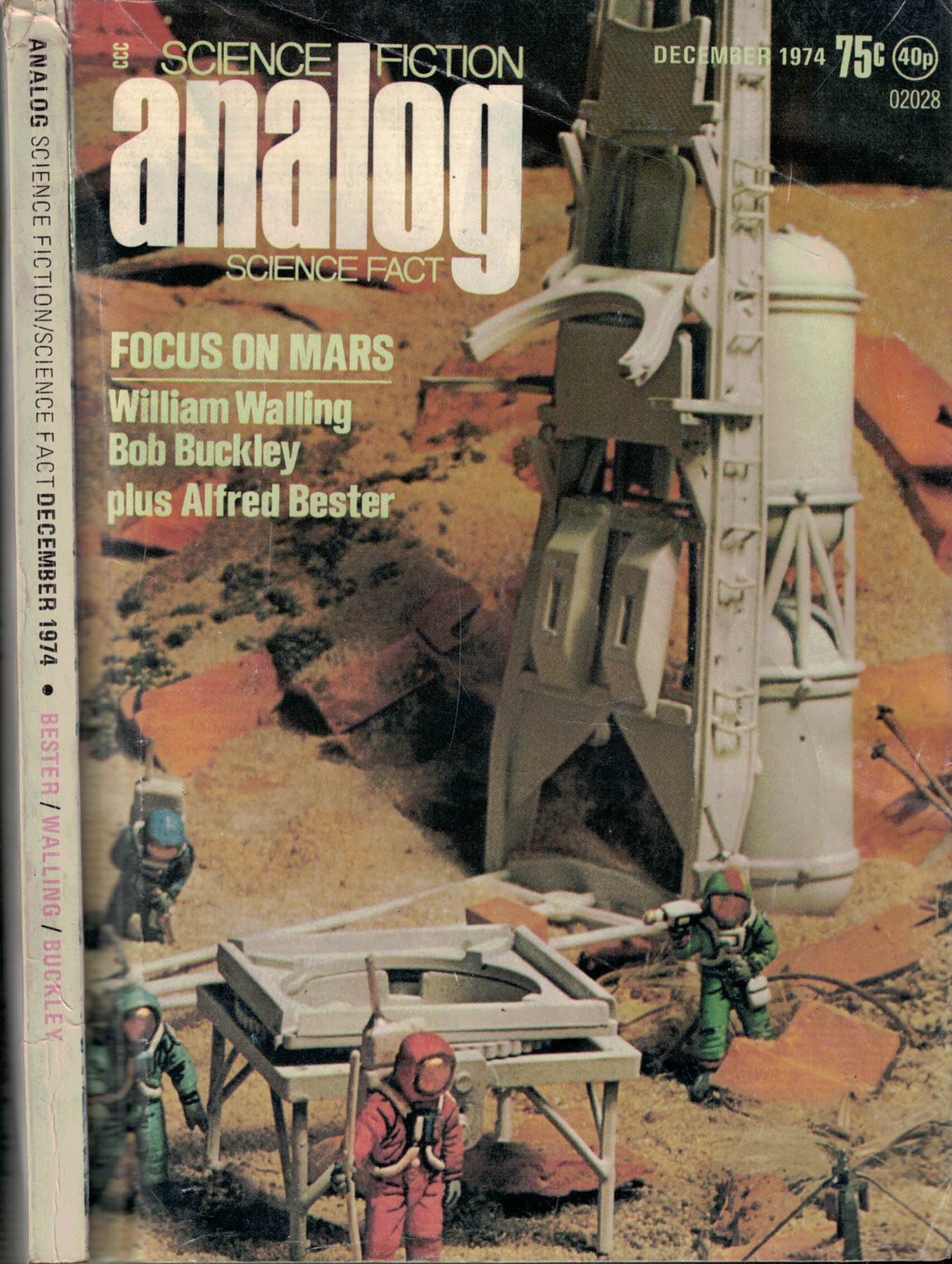 Analog. Science Fiction and Fact. Volume 94, Number 4. December 1974.