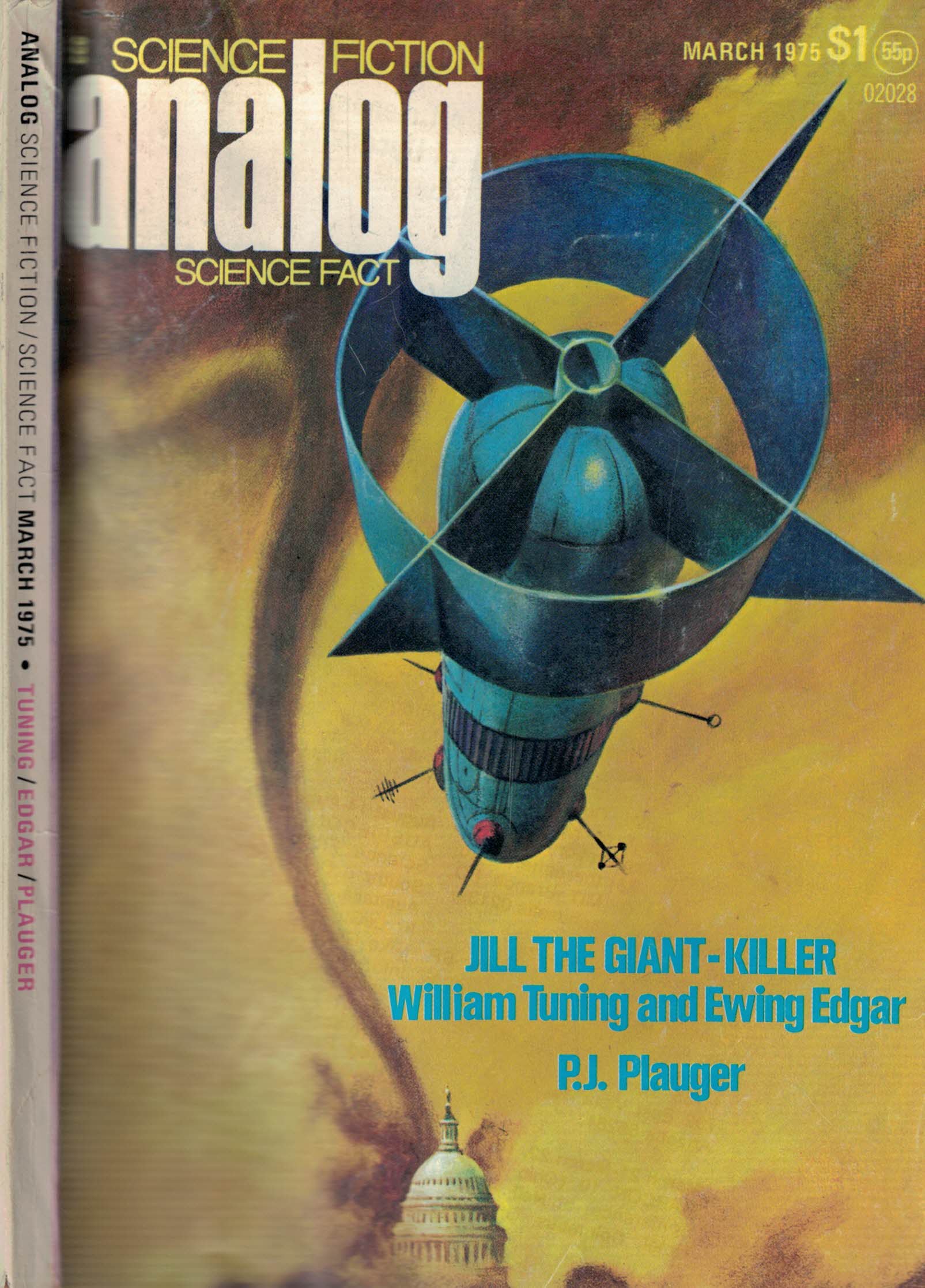 Analog. Science Fiction and Fact. Volume 95, Number 3. March 1975.