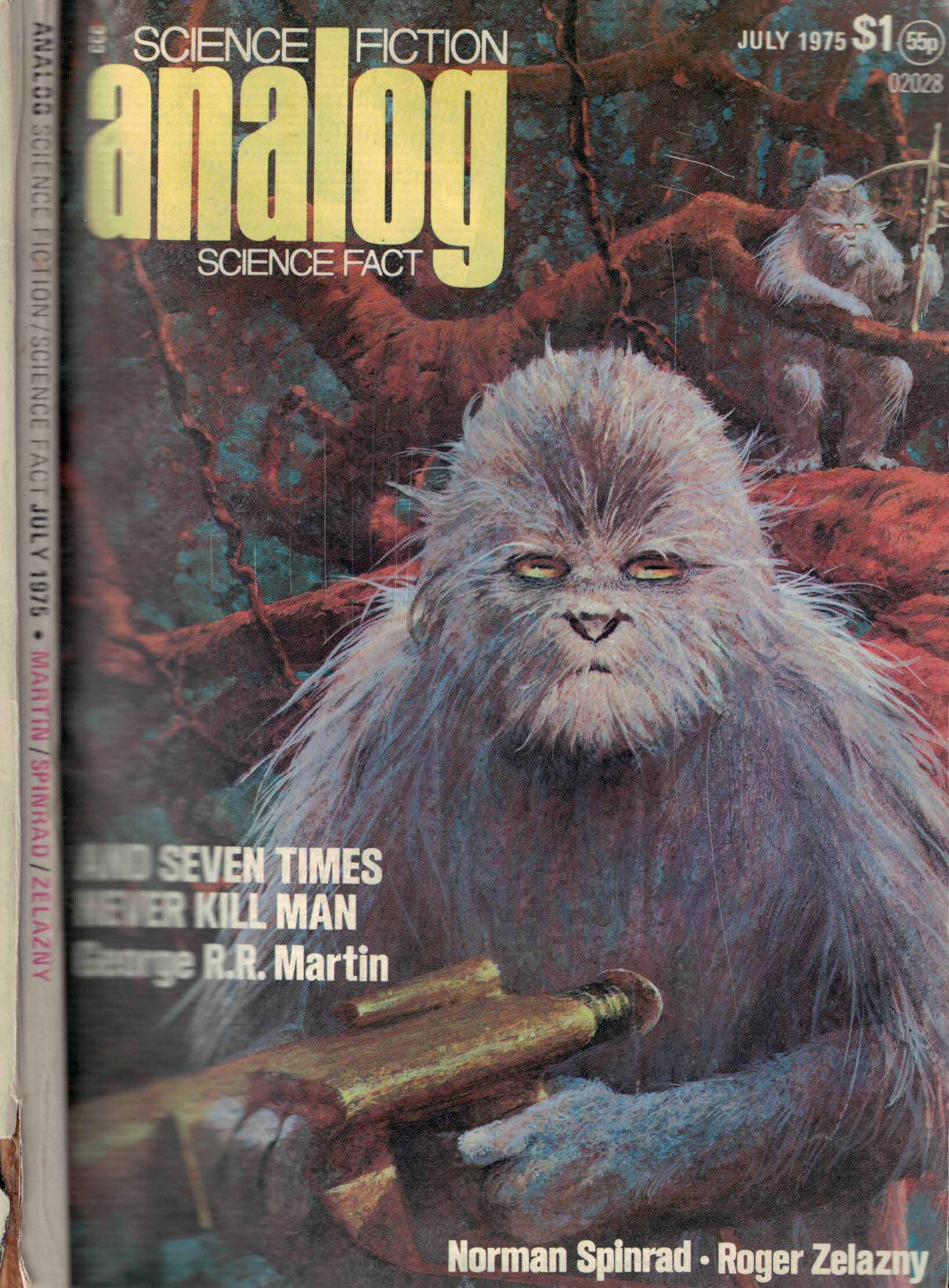 Analog. Science Fiction and Fact. Volume 95, Number 7. July 1975.