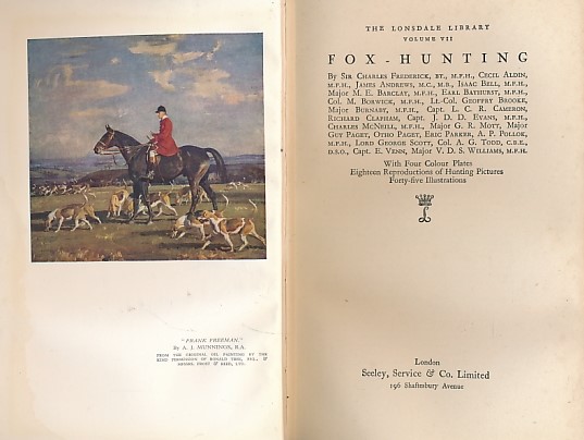 Foxhunting. The Lonsdale Library. Volume VII.
