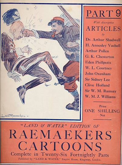 Raemaekers Cartoons. Part 9. June 15 1916. Land and Water edition.